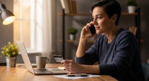 신용카드 해지 전 주의할 점과 불이익을 강조한 금융 관련 그래픽 디자인